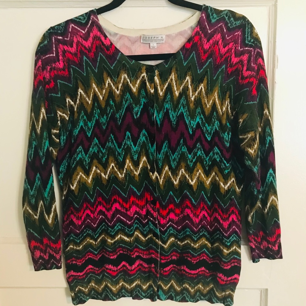 Joseph Allen multi-colored cardigan.